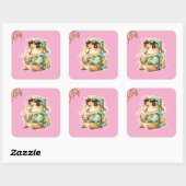 Kawaii Anime Capybara Bubble Tea Vinyl Sticker | C (Vel)