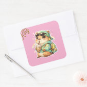 Kawaii Anime Capybara Bubble Tea Vinyl Sticker | C (Envelop)