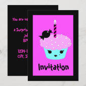 kawaii anime cartoon Emo gothic cupcake Kaart (Voorkant / Achterkant)