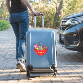 Kawaii Anime Cat Funny Schattige Japanse ramen Sticker (Koffer Insitu)