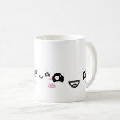 Kawaii Anime Faces Mug – Cute & Expressive Charact Koffiemok (Voorkant rechts)