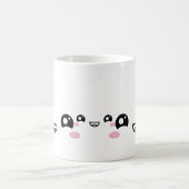 Kawaii Anime Faces Mug – Cute & Expressive Charact Koffiemok (Center)