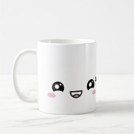 Kawaii Anime Faces Mug – Cute & Expressive Charact Koffiemok