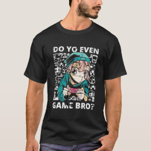 Kawaii Anime Gamer Girl Aesthetisch gamen voor Tee T-shirt