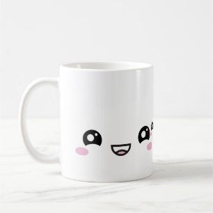 Kawaii Anime Gezichten Mok – Schattige & Expressie