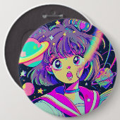 Kawaii Anime Girl Button (Voorkant /achterkant)