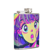 Kawaii Anime Girl Flask Heupfles (Rechts)