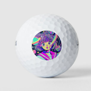 Kawaii Anime Girl Golf Balls Golfballen