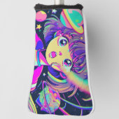 Kawaii Anime Girl Golf Head Hoesje Golfheadcover (Draai 90)