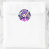 Kawaii Anime Girl in Space Sticker (Tas)