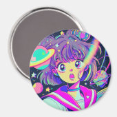 Kawaii Anime Girl Magnet (Voorkant / Achterkant)