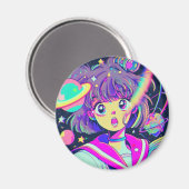 Kawaii Anime Girl Magnet (Voorkant / Achterkant)