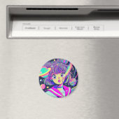 Kawaii Anime Girl Magnet (Insitu (Vaatwasser))