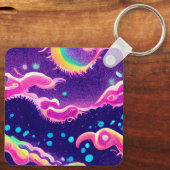 Kawaii Anime Girl Sleutelhanger (Achterkant)