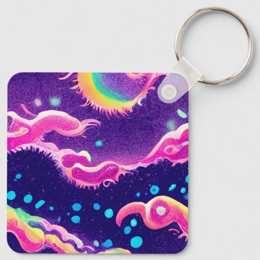 Kawaii Anime Girl Sleutelhanger (Achterkant)