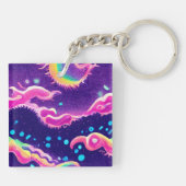 Kawaii Anime Girl Sleutelhanger (Achterkant)