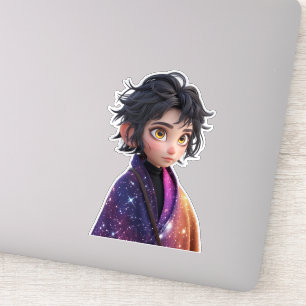 Kawaii Anime Girl Sticker   Schattigee galaxy esth