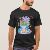 Kawaii Anime Girl Teacup Japans Katoentkerfeest T-shirt (Voorkant)