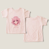 Kawaii Anime Girl Valentine Sweatshirt (Ontwerp Voorkant & Achterkant)