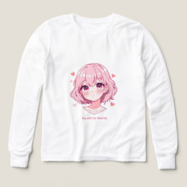 Kawaii Anime Girl Valentine Sweatshirt