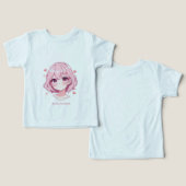 Kawaii Anime Girl Valentine Sweatshirt (Ontwerp Voorkant & Achterkant)