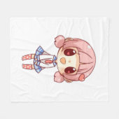 kawaii,anime,girl,wie houdt,schetsen, fleece deken (Voorkant (Horizontaal))