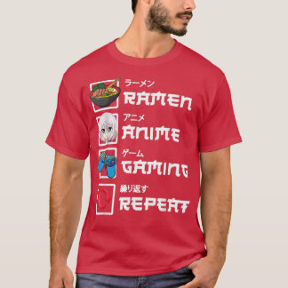 Kawaii Anime Japanse Ramen Funny Gamer Gaming Boy T-shirt