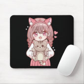 Kawaii Anime Kawaii Cat Lover Otaku Muismat (Met muis)