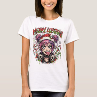 Kawaii Anime Kersttrui Cadeau Voor Tiener Meisjes T-shirt