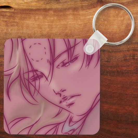 Kawaii Anime Keychain (Achterkant)