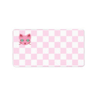 Kawaii Anime Kitty Kat Roze & Witte Schaakbord