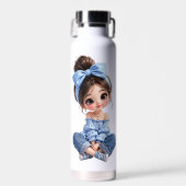 Kawaii Anime Meisje Waterfles (Voorkant)