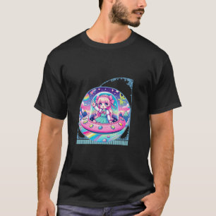 Kawaii Anime Meisjes Snoep Gekleurde Ruimte Avontu T-shirt