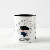 Kawaii Anime Meme Tweekleurige Koffiemok (Center)