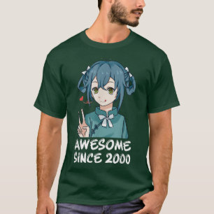 Kawaii Anime Merch 22th Birthday Girl Gifts 22 Yea T-shirt