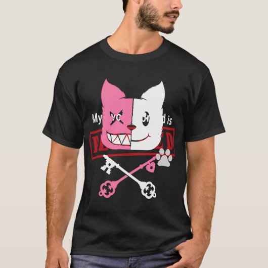 Kawaii Anime Neko Meisje Yandere Menhera Chan Past T-shirt (Voorkant)