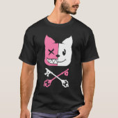Kawaii Anime Neko Meisje Yandere Menhera Chan Past T-shirt (Voorkant)
