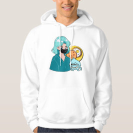 Kawaii Anime Ontbijt – Gemaskerd Meisje & Beer Toa Hoodie
