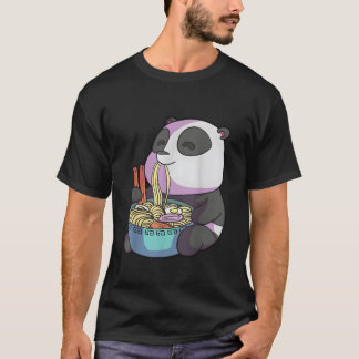 Kawaii Anime Panda Eet Japans Ramen Panda T-shirt