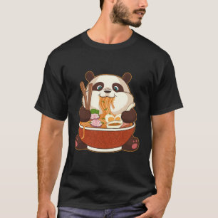 Kawaii Anime Panda Otaku Japanse Ra Noodles T-shirt