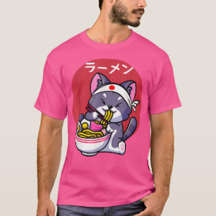 Kawaii Anime Ramen klaagt Japanse voedselcadeau T-shirt