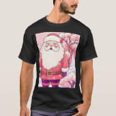 Kawaii Anime Schattige Santa Christmas Snowy Sakur T-shirt (Voorkant)