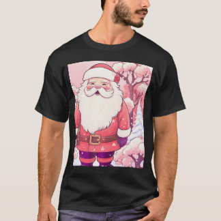 Kawaii Anime Schattige Santa Christmas Snowy Sakur T-shirt