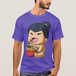 Kawaii Anime Sumo Wrestler Asian Noedles Japans T-shirt