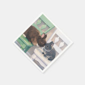 Kawaii Anime Two Bunnies Napkins (50) Servet (Hoek)