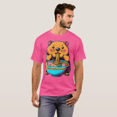 Kawaii Anime Wombat Ramen T-shirt (Voorkant volledig)