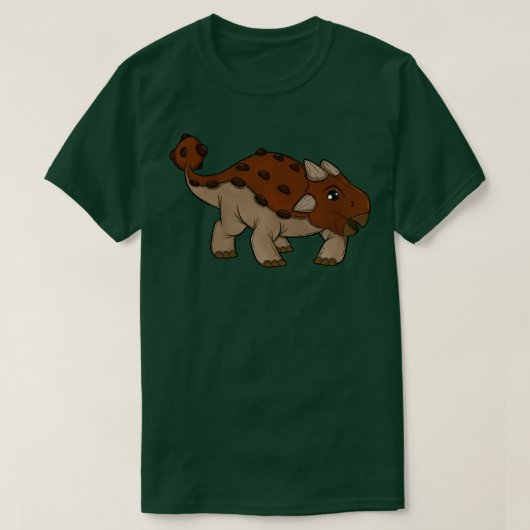 Kawaii Ankylosaurus T-shirt (Design voorkant)
