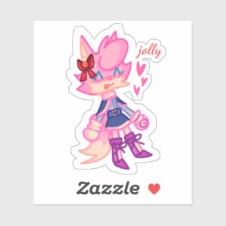 Kawaii Anthro Animal Laptop Sticker