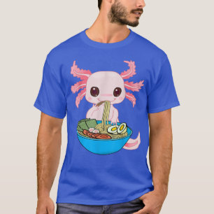 Kawaii Aolotl Eating Ramen Noodles Anime Kinder Gi T-shirt