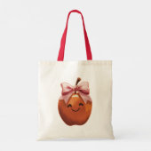 Kawaii appel cadeau tote bag (Achterkant)